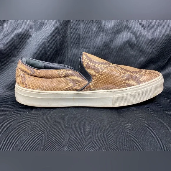 Celine Python Snakeskin Slip-on Sneakers Skater Almond Toe - Picture 10 of 14